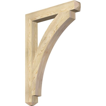 Ekena Millwork Thorton Craftsman Rough Sawn Bracket, Douglas Fir, 4"W x 30"D x 42"H BKT04X30X42THR04RDF